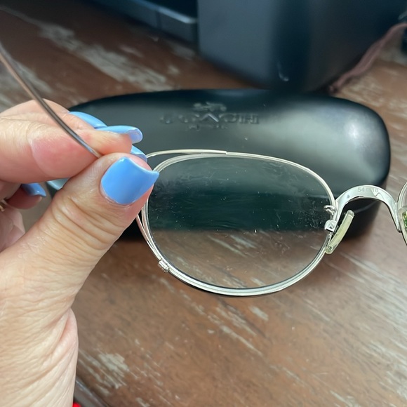 Coach HC5095 9001 silver and purple eyeglasses with hard case - Picture 8 of 16